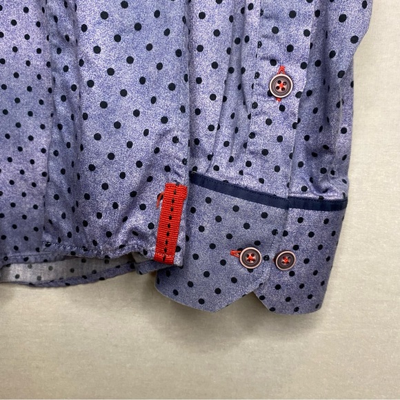 7 Downie Street Men’s Dress Shirt with Contrast Cuffs Size 4 (Medium) 16 Neck - Picture 5 of 11